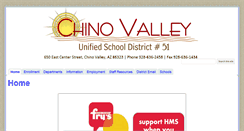 Desktop Screenshot of chinovalleyschools.com