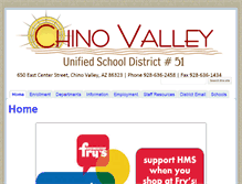 Tablet Screenshot of chinovalleyschools.com